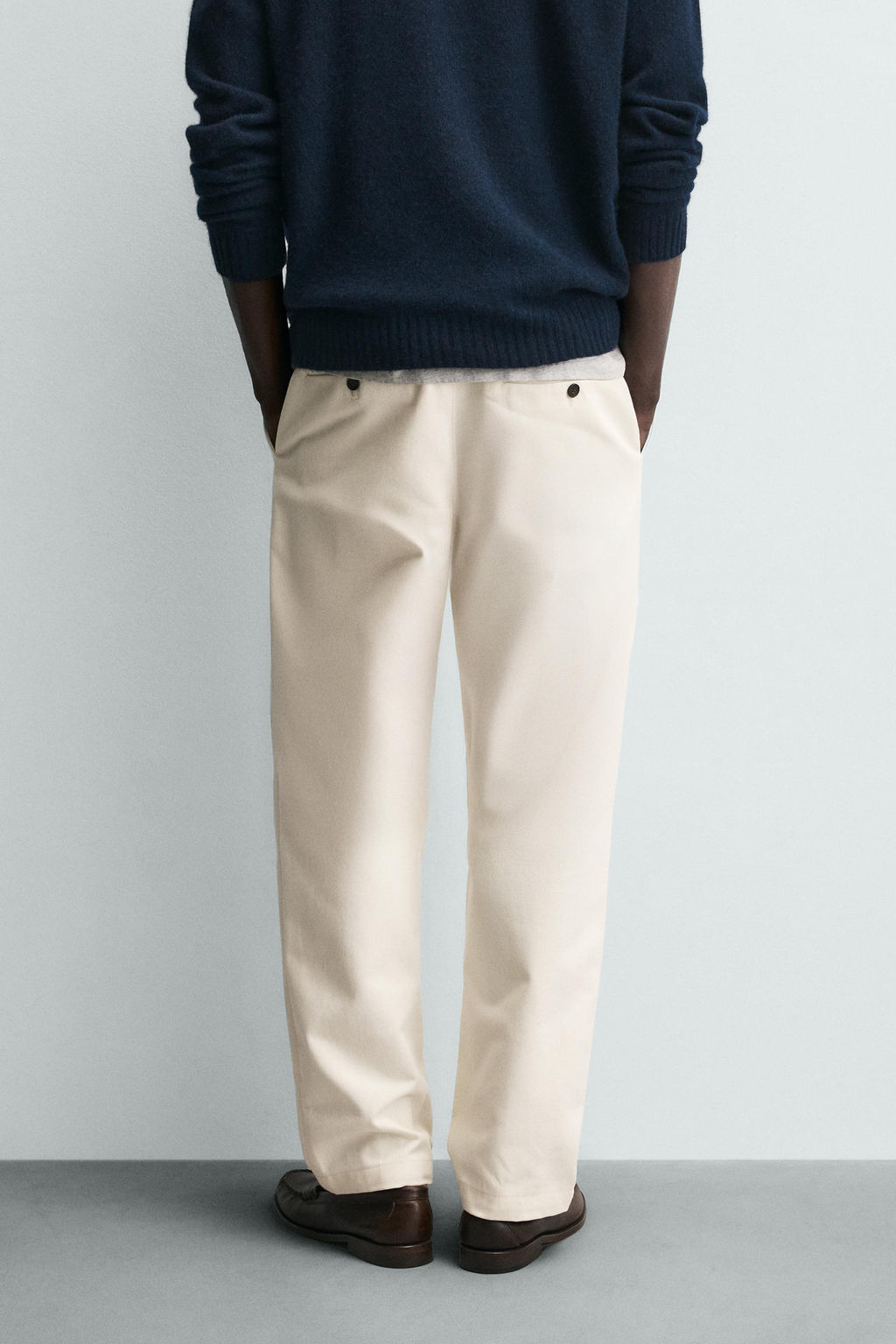PANTAL?N STRAIGHT FIT ESTRUCTURA / Crudo - Zara фото 11