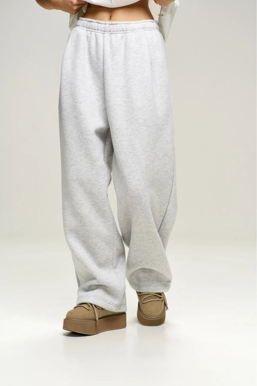 Брюки с начесом Grey Melange - Erist store фото 3