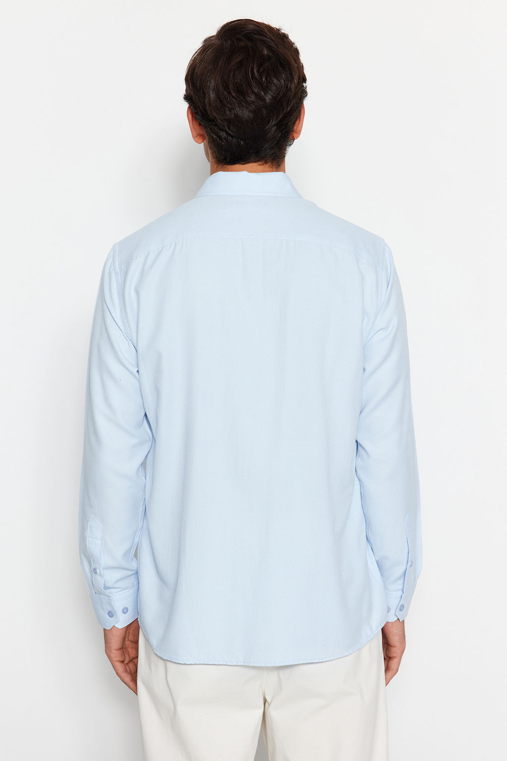 TRENDYOL MAN Gri Regular Nak?sl? Kolay Utulenebilir Smart Oxford Gomlek TMNAW24GO00089 - Trendyolmilla фото 6