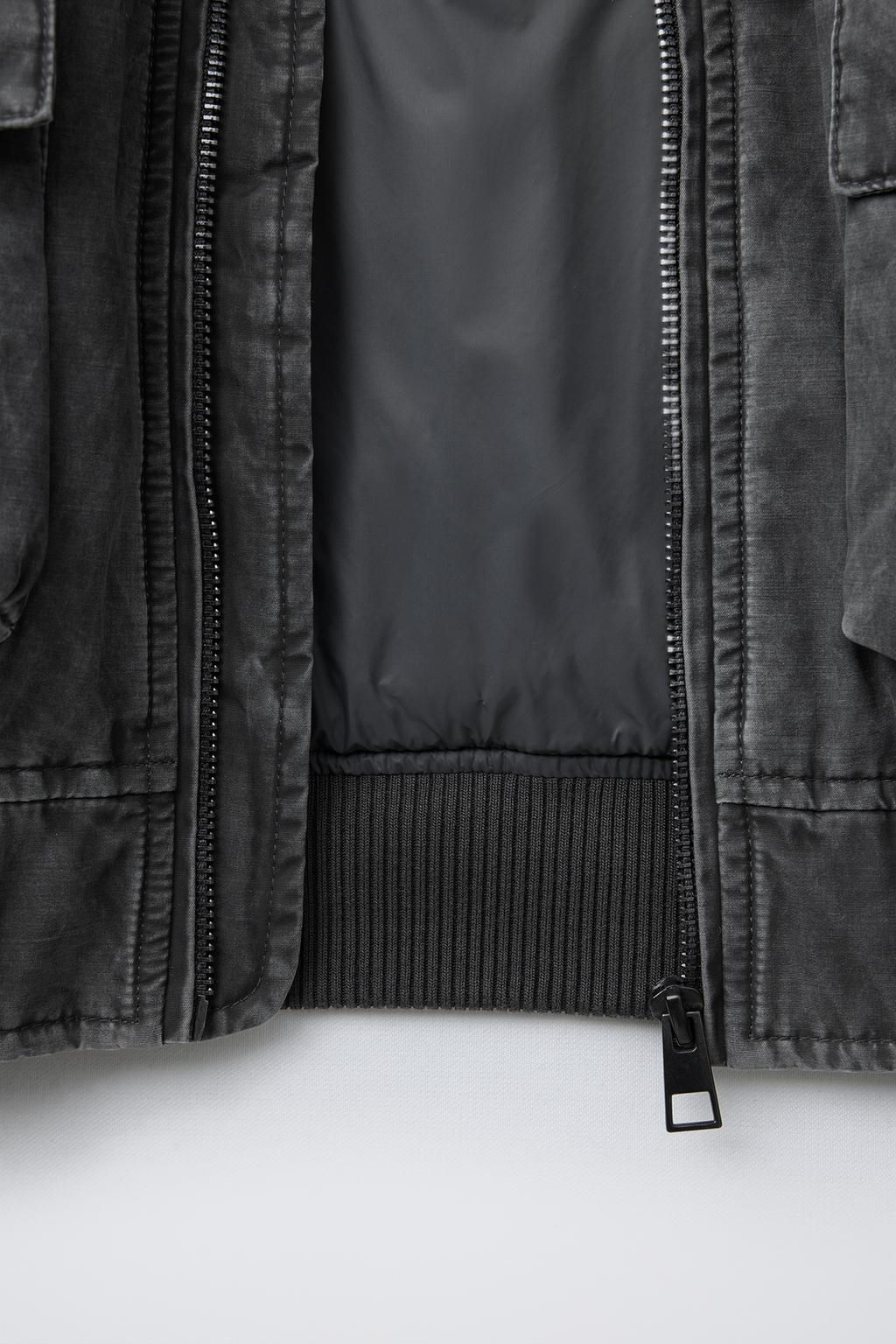 FADED-EFFECT BOMBER JACKET - Zara фото 5
