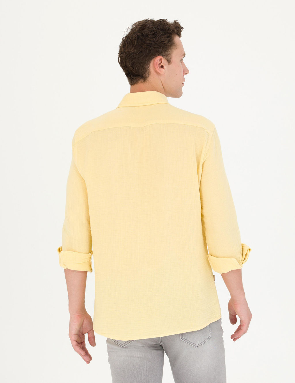 Sar_ Regular Fit Uzun Kollu G_mlek - Pierre cardin фото 5