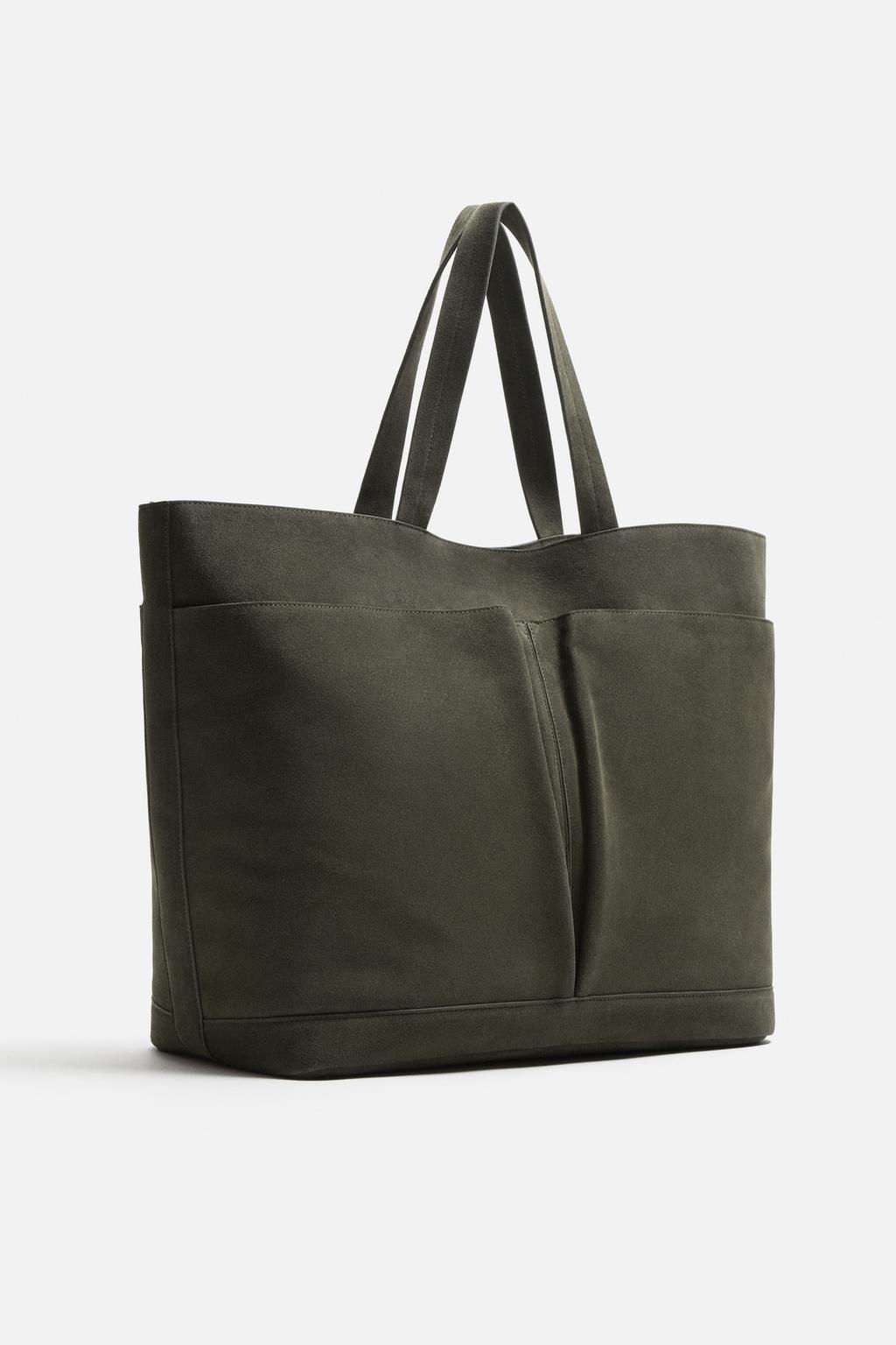LEATHER SHOPPER BAG - Zara фото 2