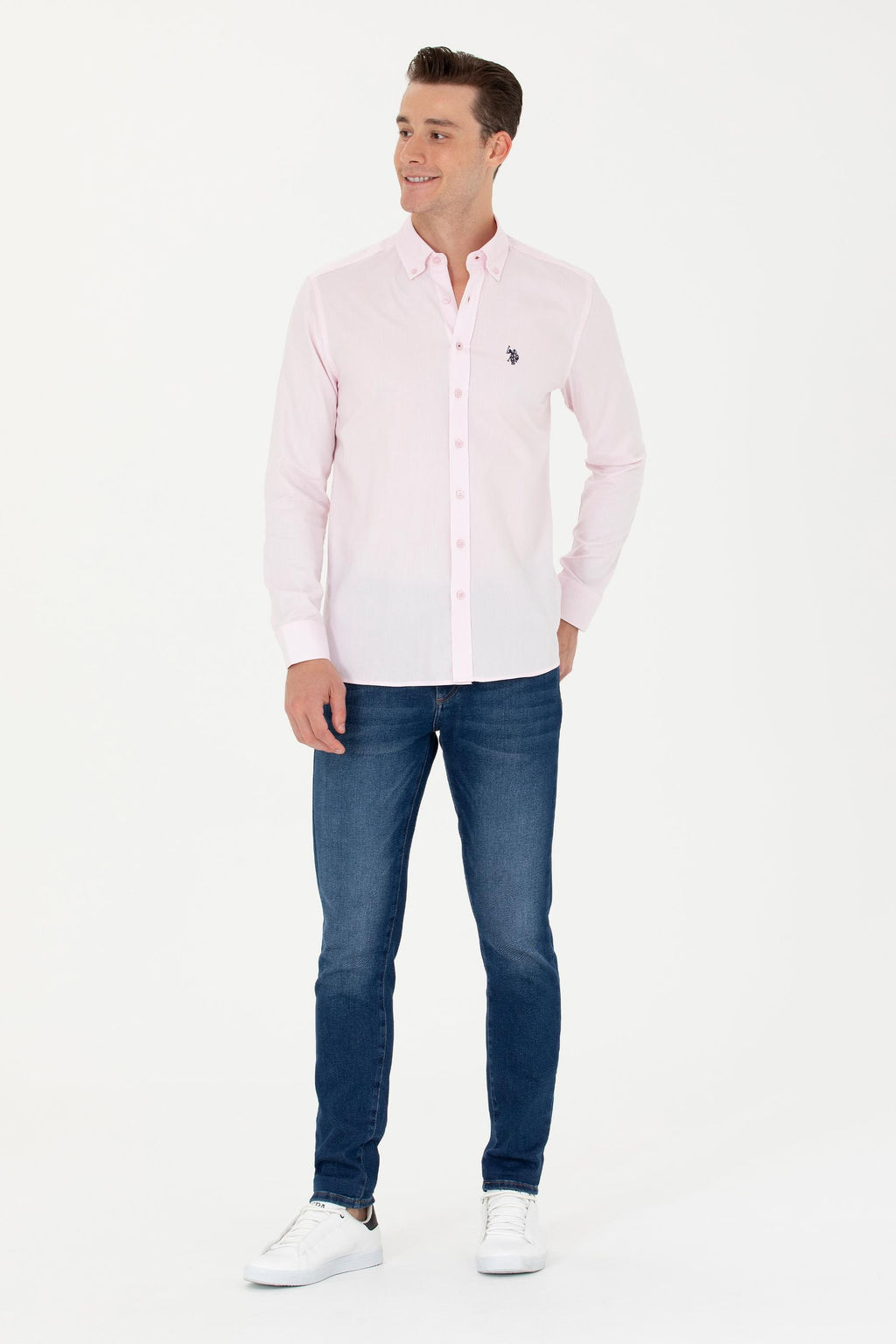 Мужская базовая рубашка с длинным рукавом Magnolia Неожиданная скидка в корзине - U.s. polo assn фото 4