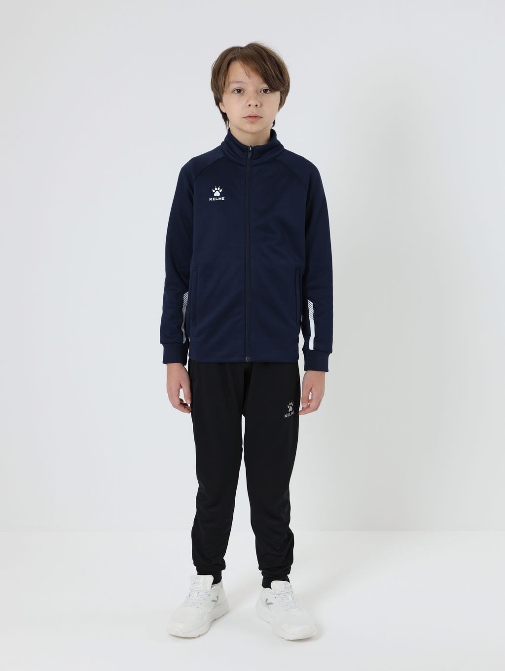 Детская олимпийка KELME Childrens Knitted Jacket (fleece) Dark Blue