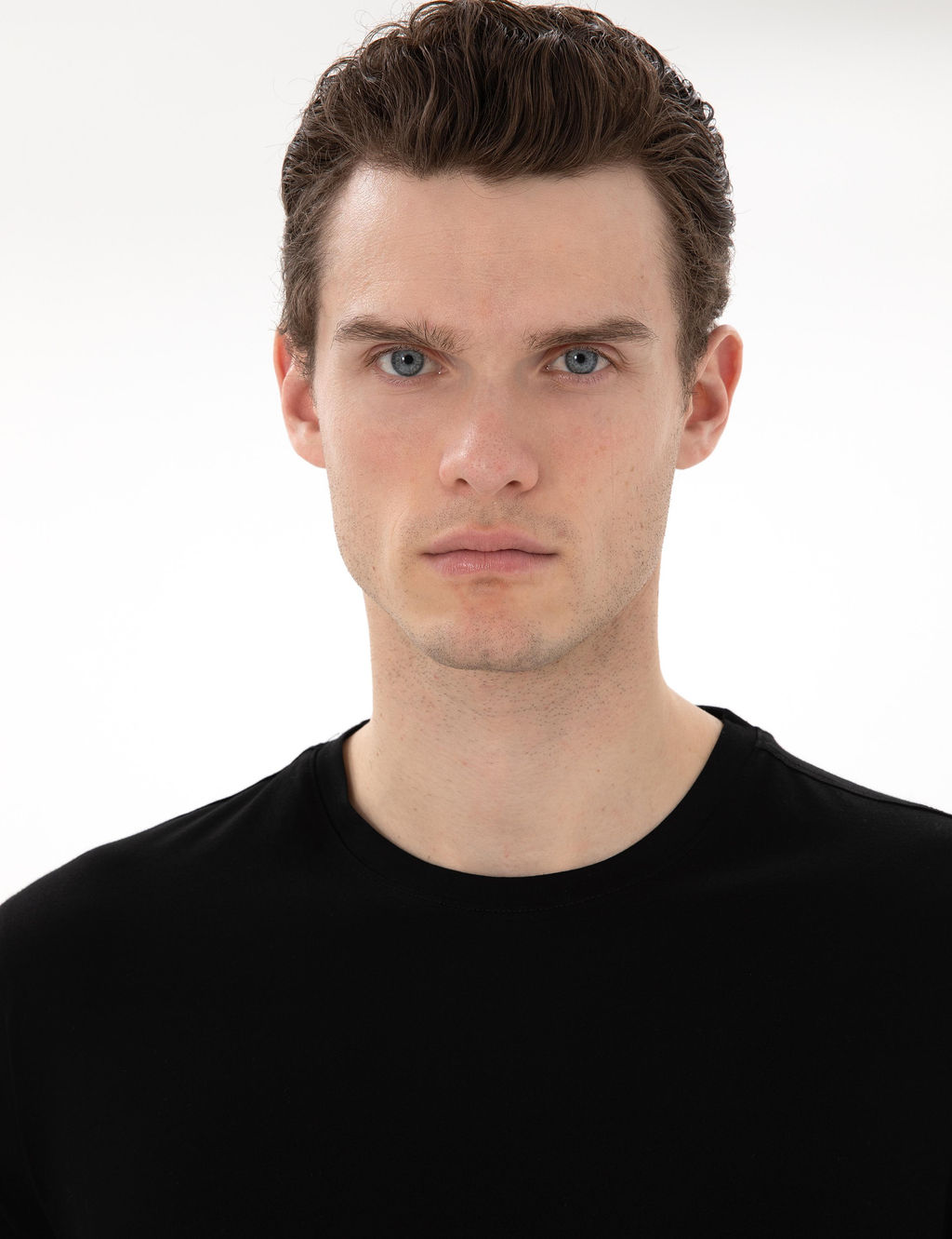 Siyah Slim Fit Merserize Basic Ti__rt - Pierre cardin фото 2