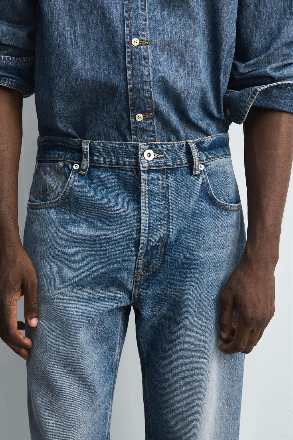 RELAXED FIT LIMITED EDITION JEANS - Zara фото 6
