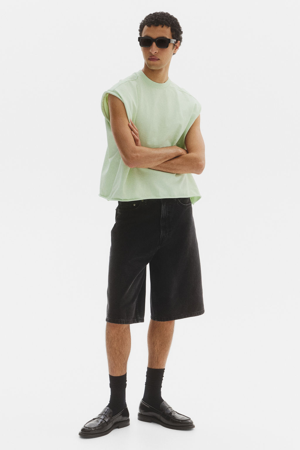 Camiseta sin mangas boxy Oversized Fit - H&m фото 9