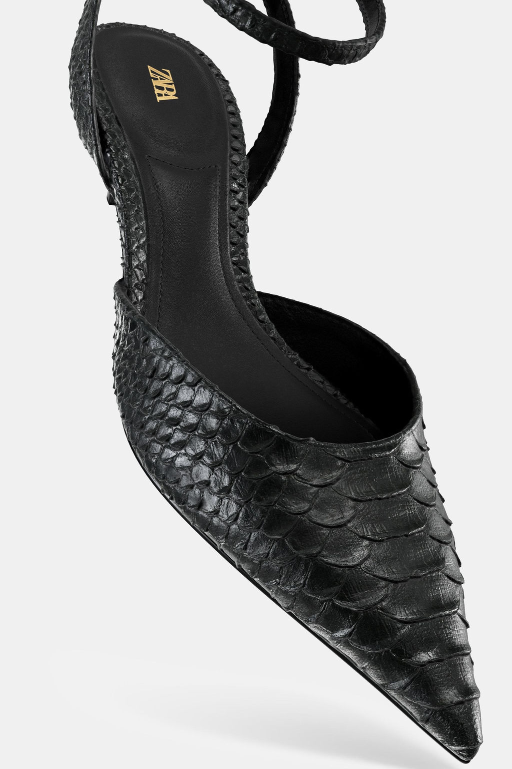 EMBOSSED SLINGBACK SHOES - Zara фото 7