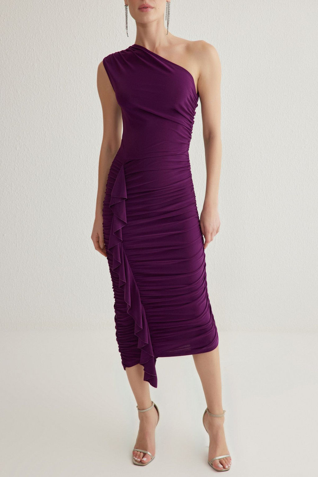 Murdum Vucuda Oturan Cut Out/Pencere Detayl? Tul Abiye Gece Mezuniyet Elbisesi TPRSS25EL00004 - Trendyolmilla фото 4