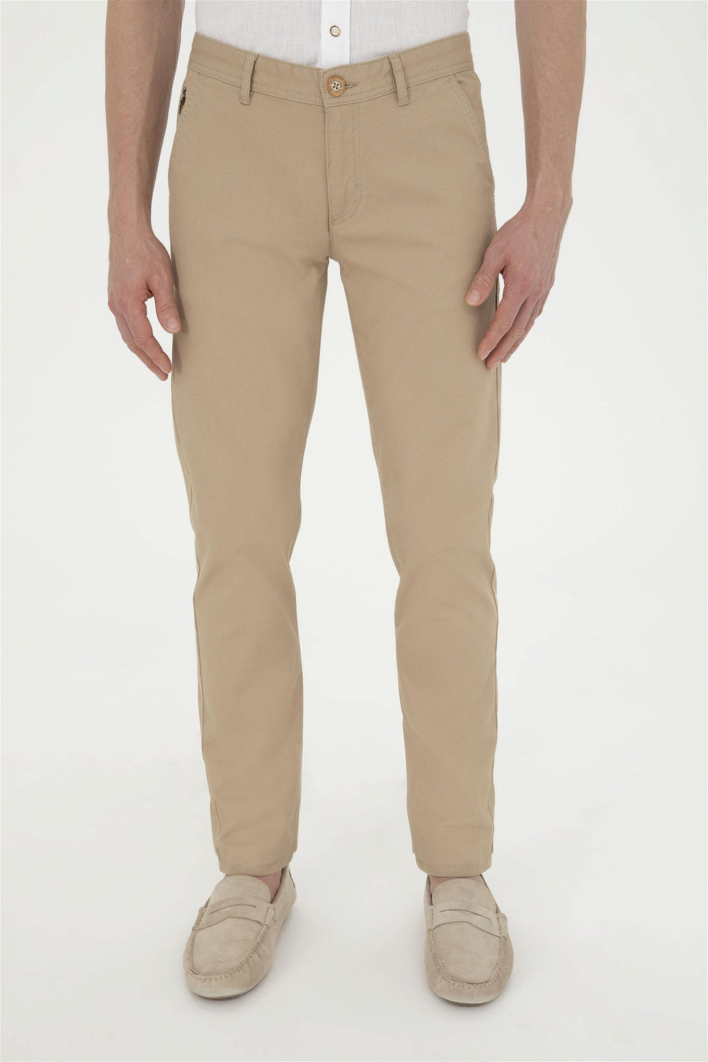 Мужские брюки песочного цвета/чиносы - U.s. polo assn фото 2