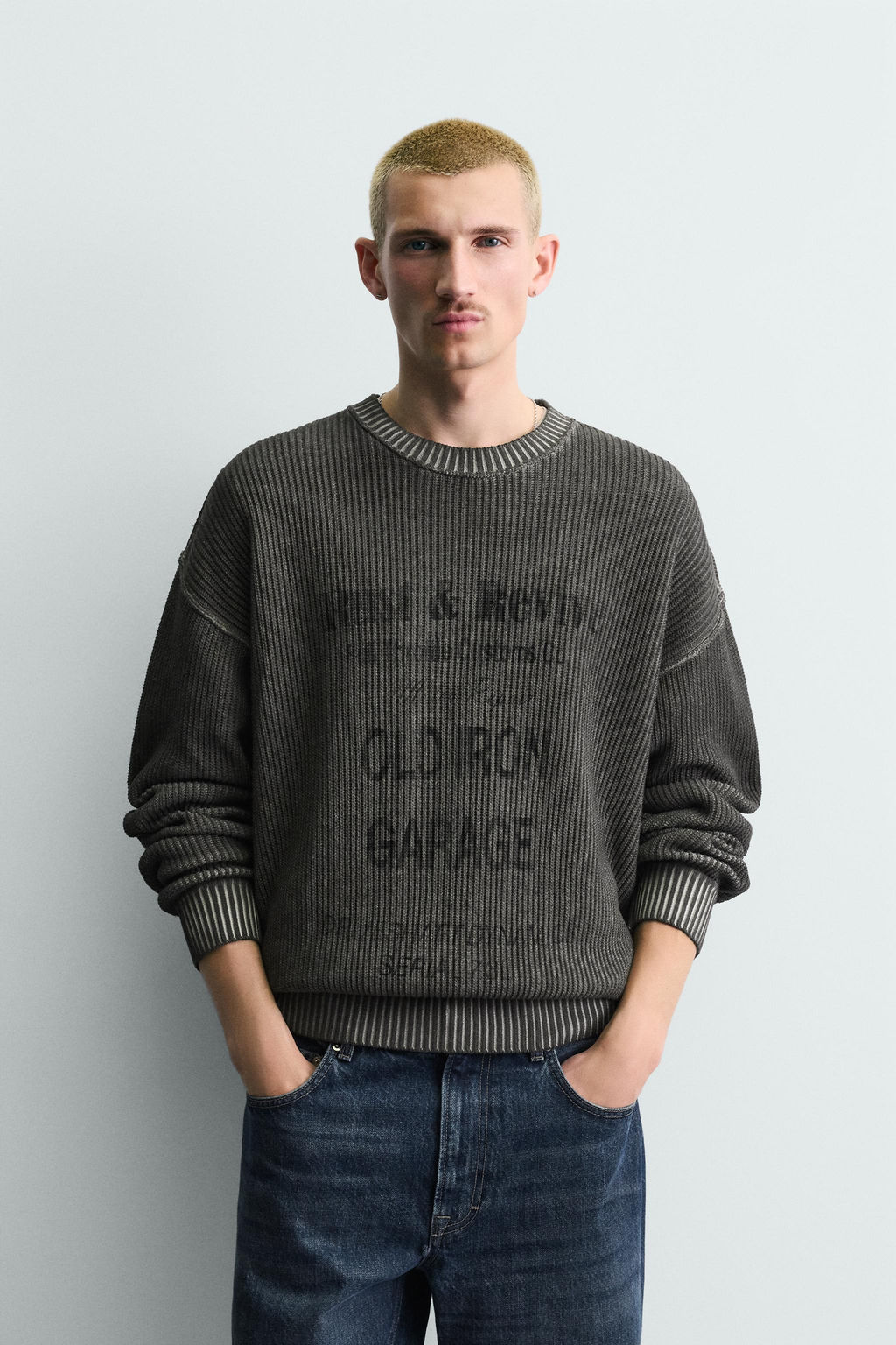 WASHED PRINTED JUMPER - Zara фото 2