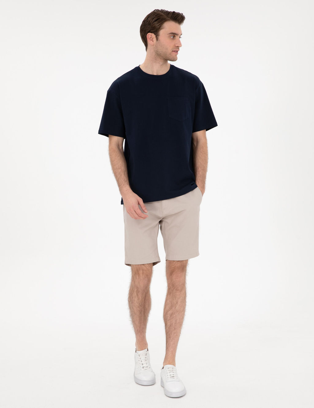 Lacivert Comfort Fit Basic Ti__rt - Pierre cardin фото 4