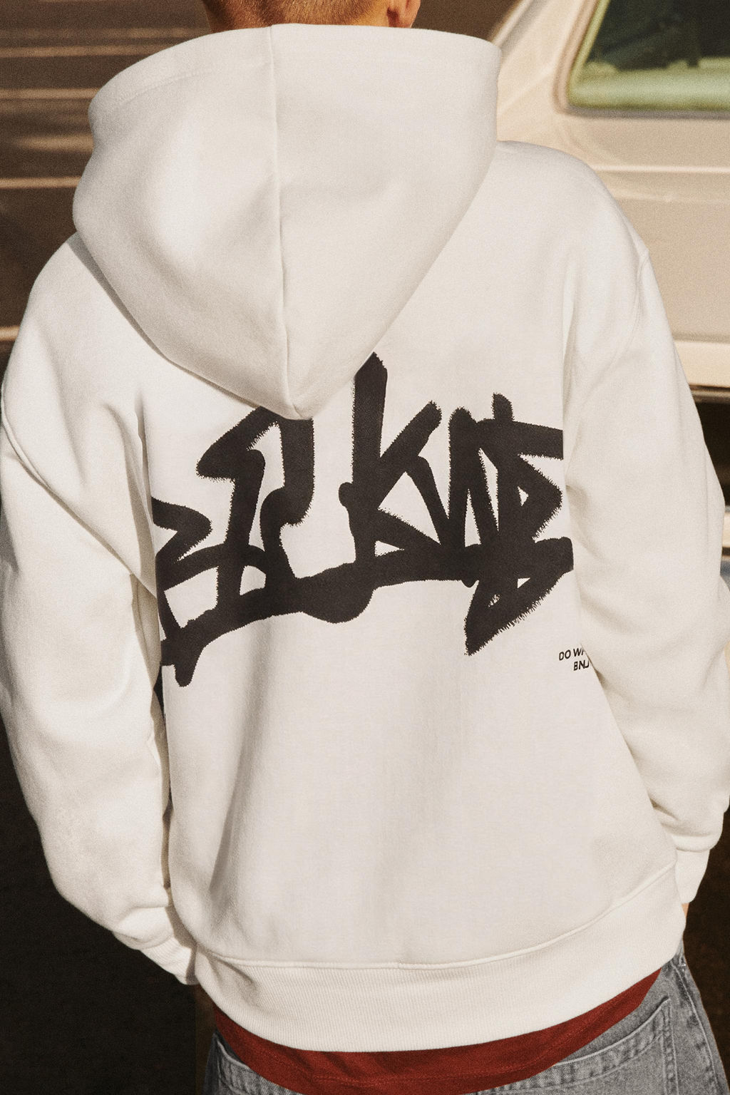EMBROIDERED SLOGAN HOODIE - Zara фото 13