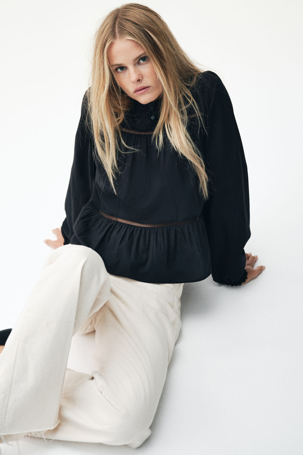 Blusa bordada de algod?n - H&m фото 2