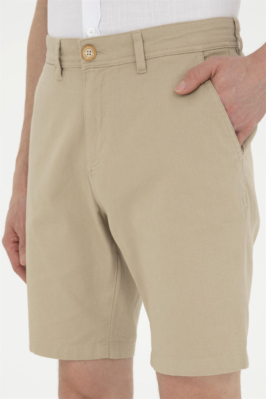 Мужские тканые шорты светло-хаки Неожиданная скидка в корзине - U.s. polo assn фото 6