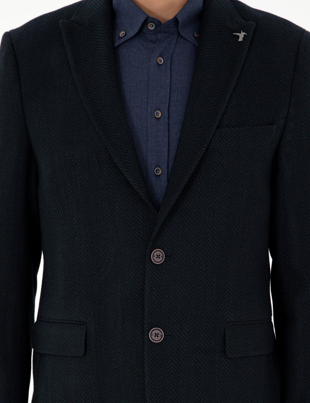 Зеленая куртка узкого кроя - Cacharel фото 7