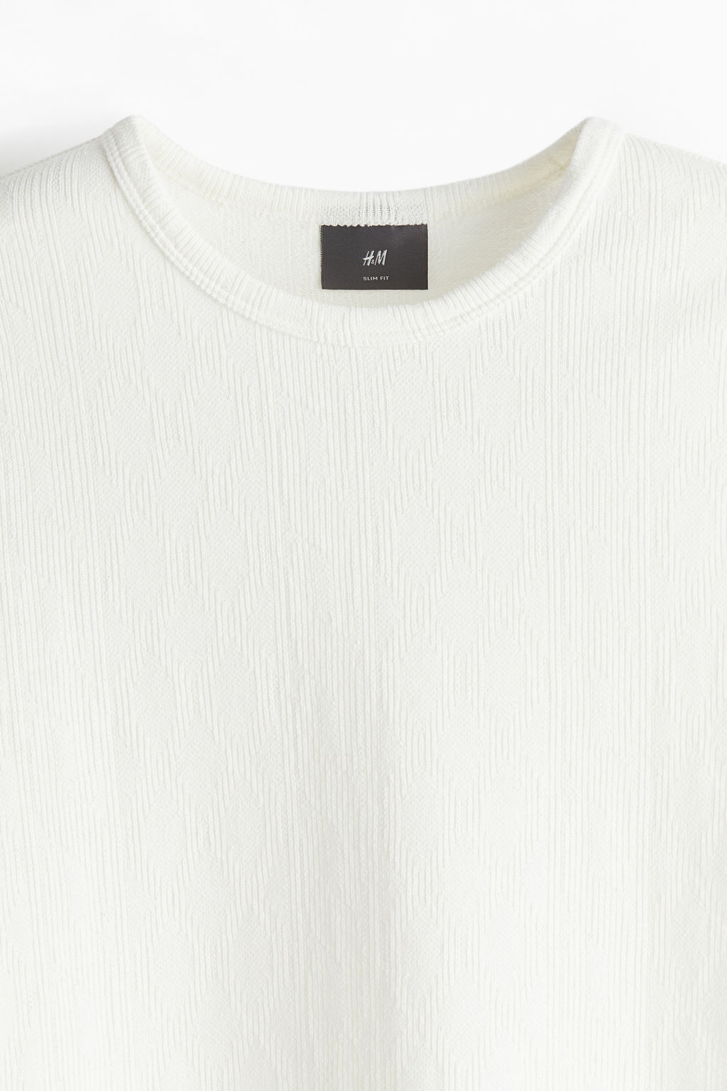 Camiseta con textura Slim Fit - H&m фото 7