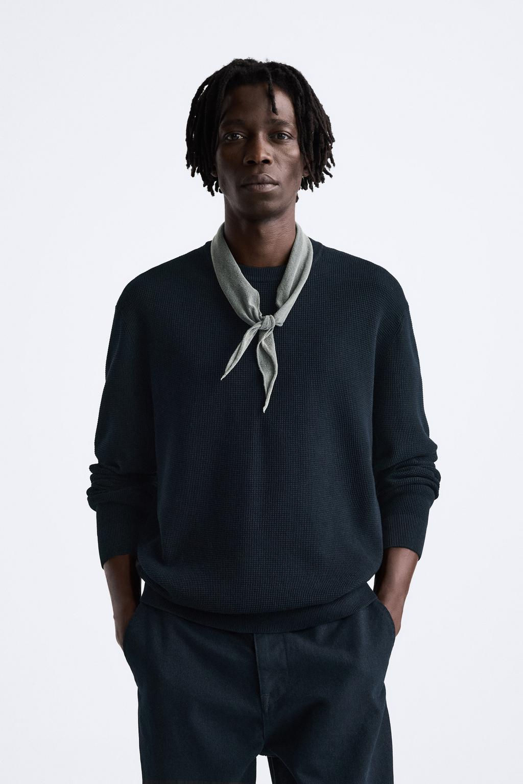 BASIC TEXTURED SWEATER - Zara фото 24