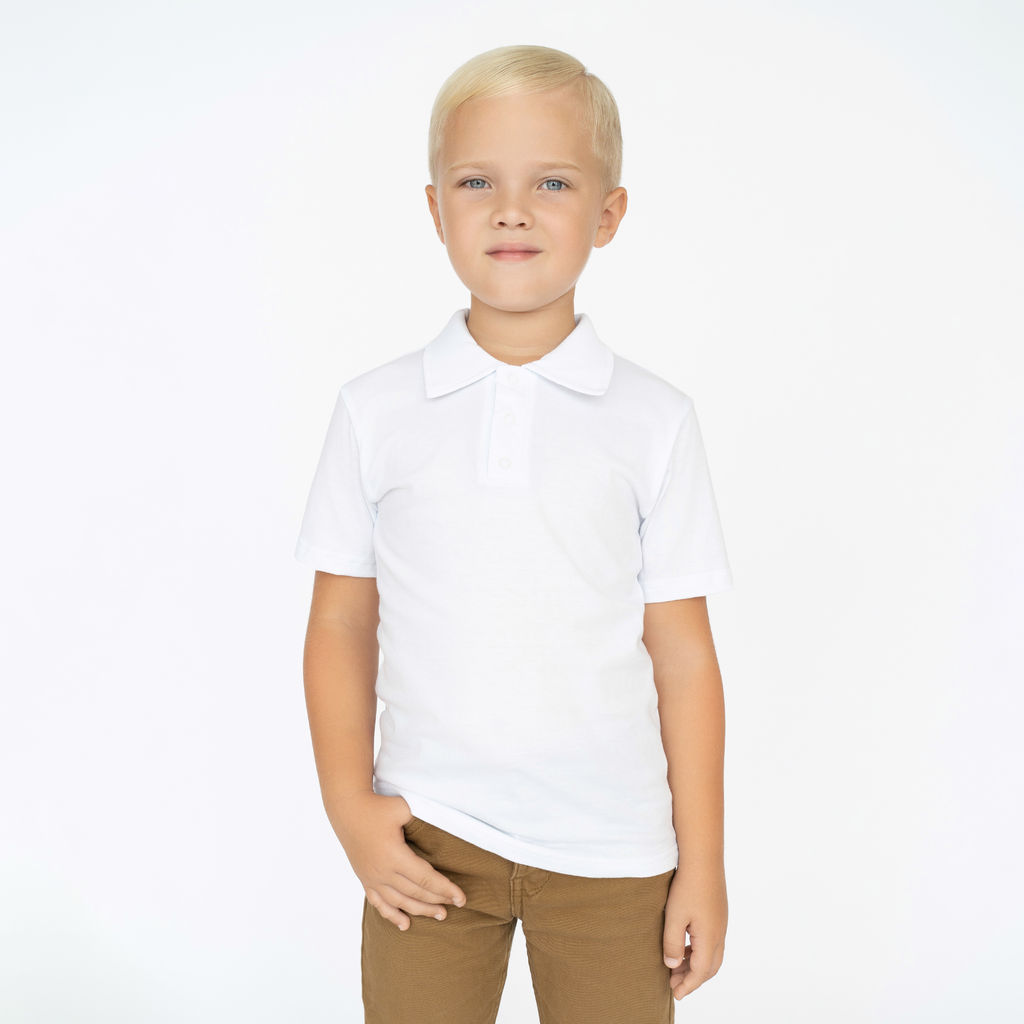 Футболка поло для мальчика белая 659 (104, 56)