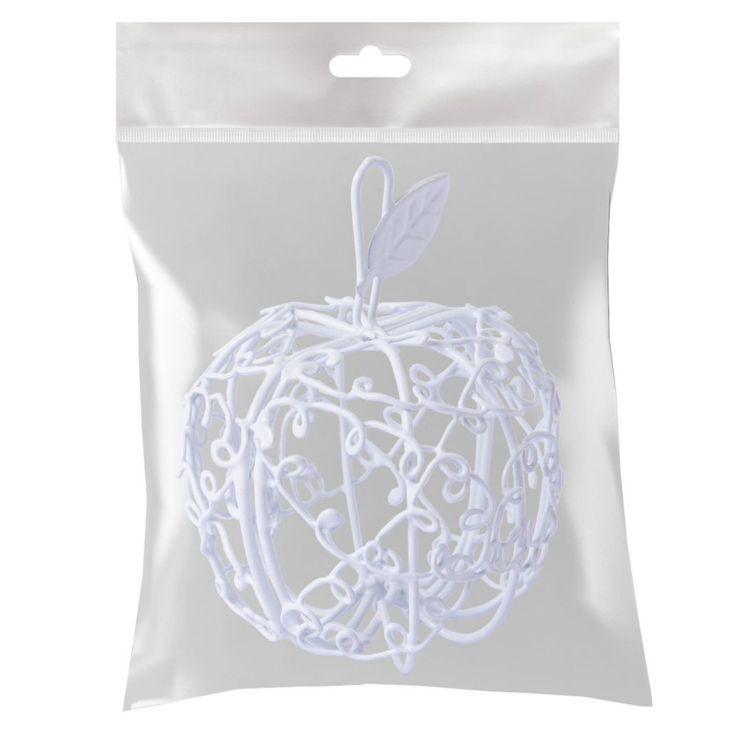 Миниатюра садовая Blumentag MET-406 Клетка металл 9 х 7 см 01 Белый  фото 3