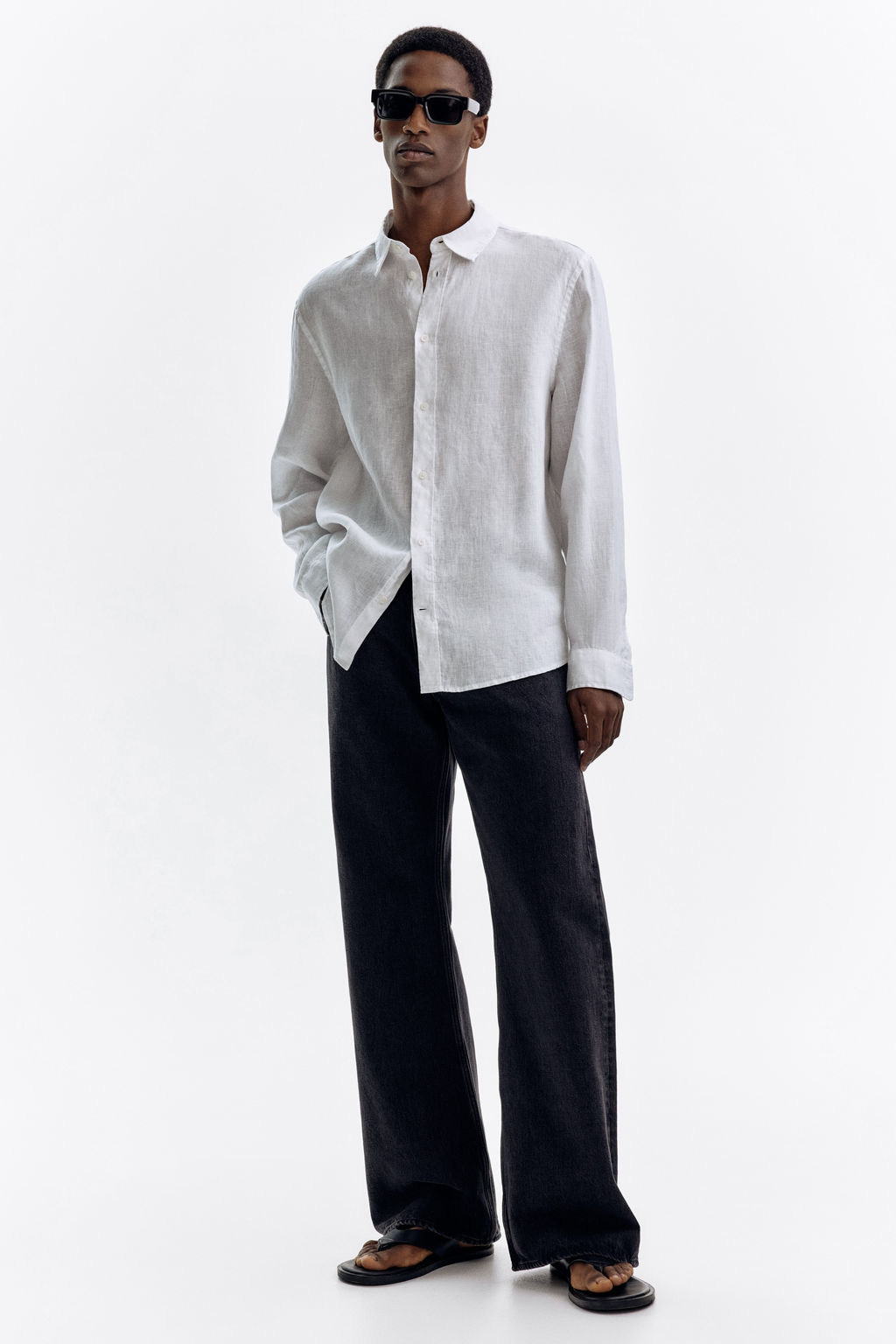 Camisa de lino Regular Fit - H&m фото 3