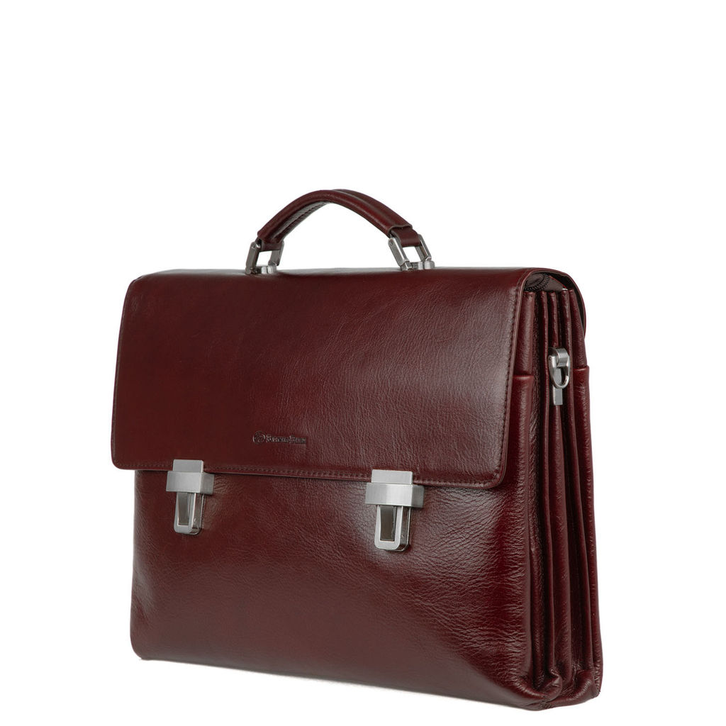 Мужской кожаный портфель - Barcelo biagi фото 5