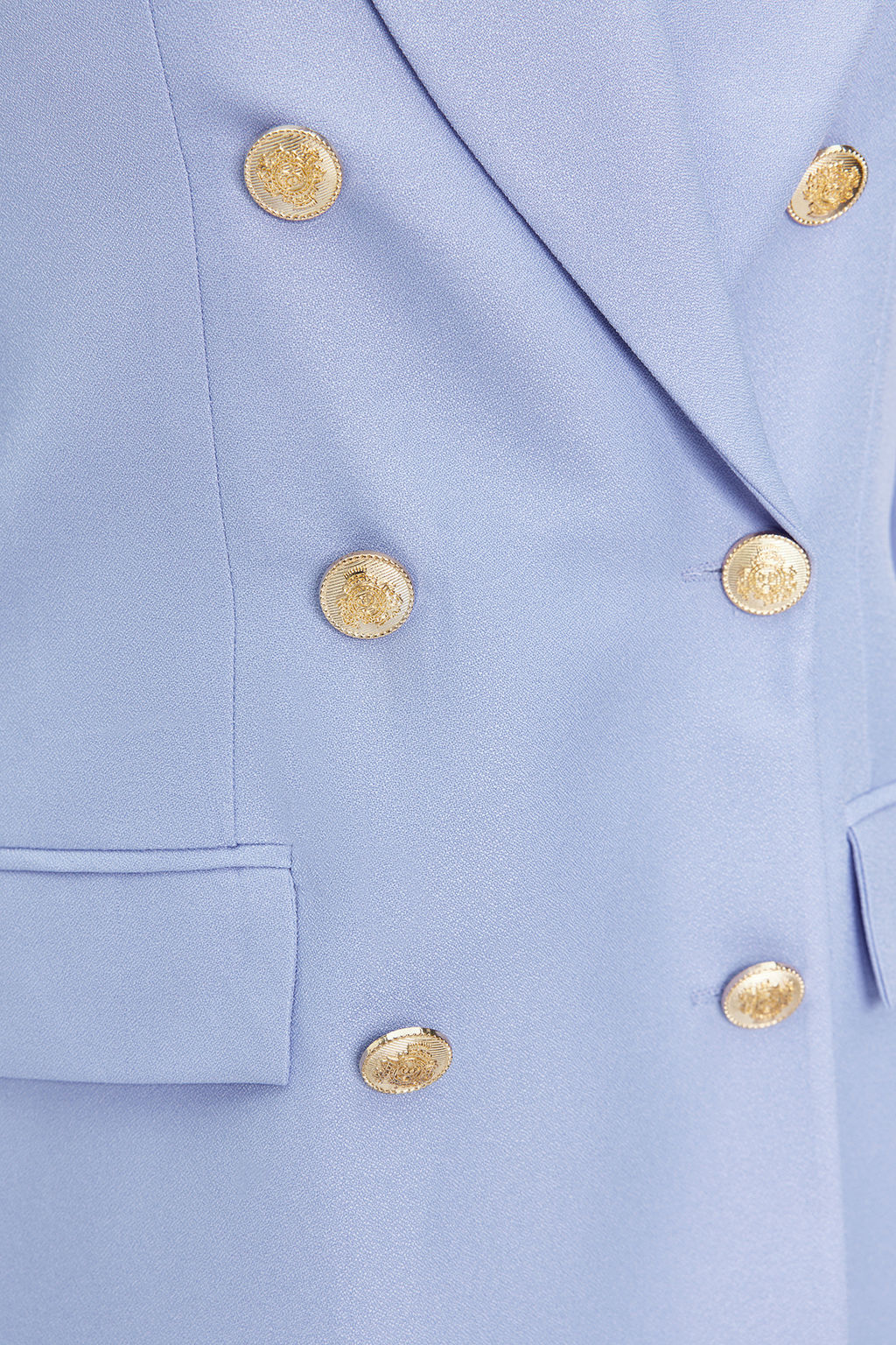 TRENDYOLMILLA Lacivert Oversize Astarl? Kruvaze Kapama Dokuma Blazer Ceket TWOSS20CE0024 фото 31