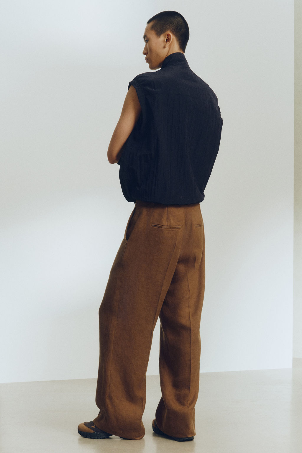 Pantal?n de lino Loose Fit - H&m фото 8
