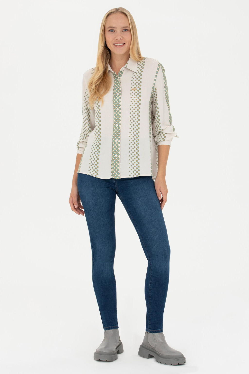 Женские темно-синие джинсовые брюки - U.s. polo assn фото 15