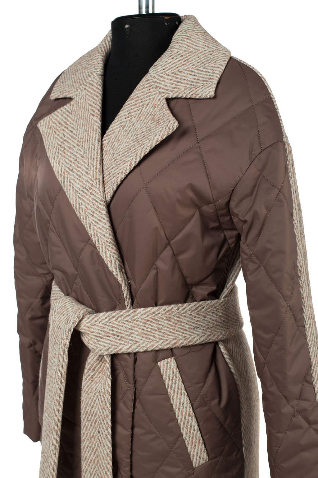 Пальто женское демисезонное (пояс) - El podio фото 12