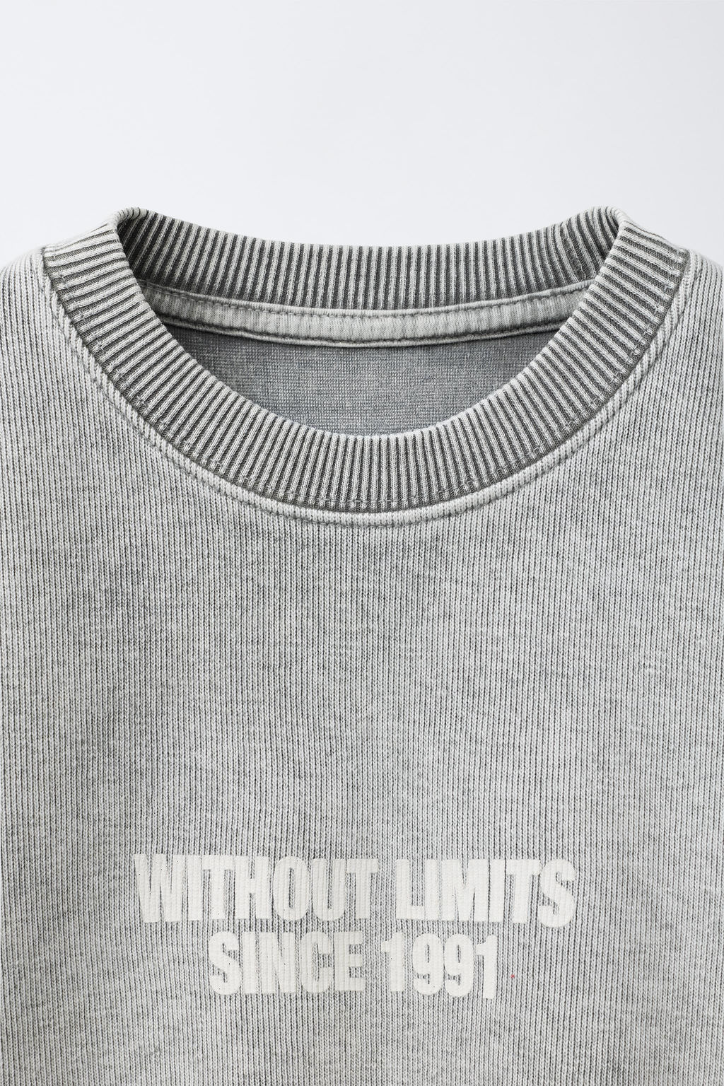 FADED-EFFECT SLOGAN SWEATSHIRT - Zara фото 3