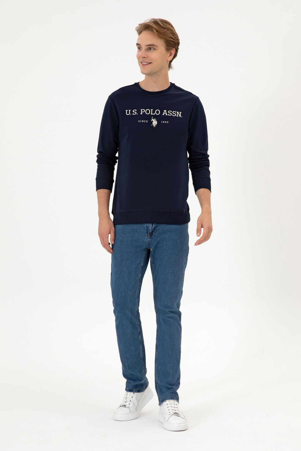 Erkek Lacivert Basic Sweatshirt Sepette S_rpriz _ndirim - U.s. polo assn фото 4