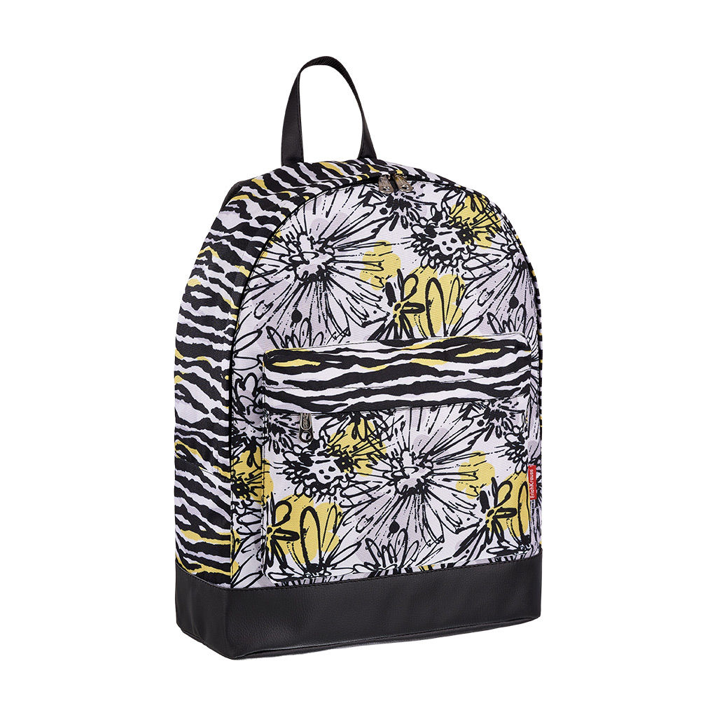 Цена за 1 шт. Рюкзак ErichKrause® StreetLine с отделением для ноутбука 17L Zebra Flower  фото 2