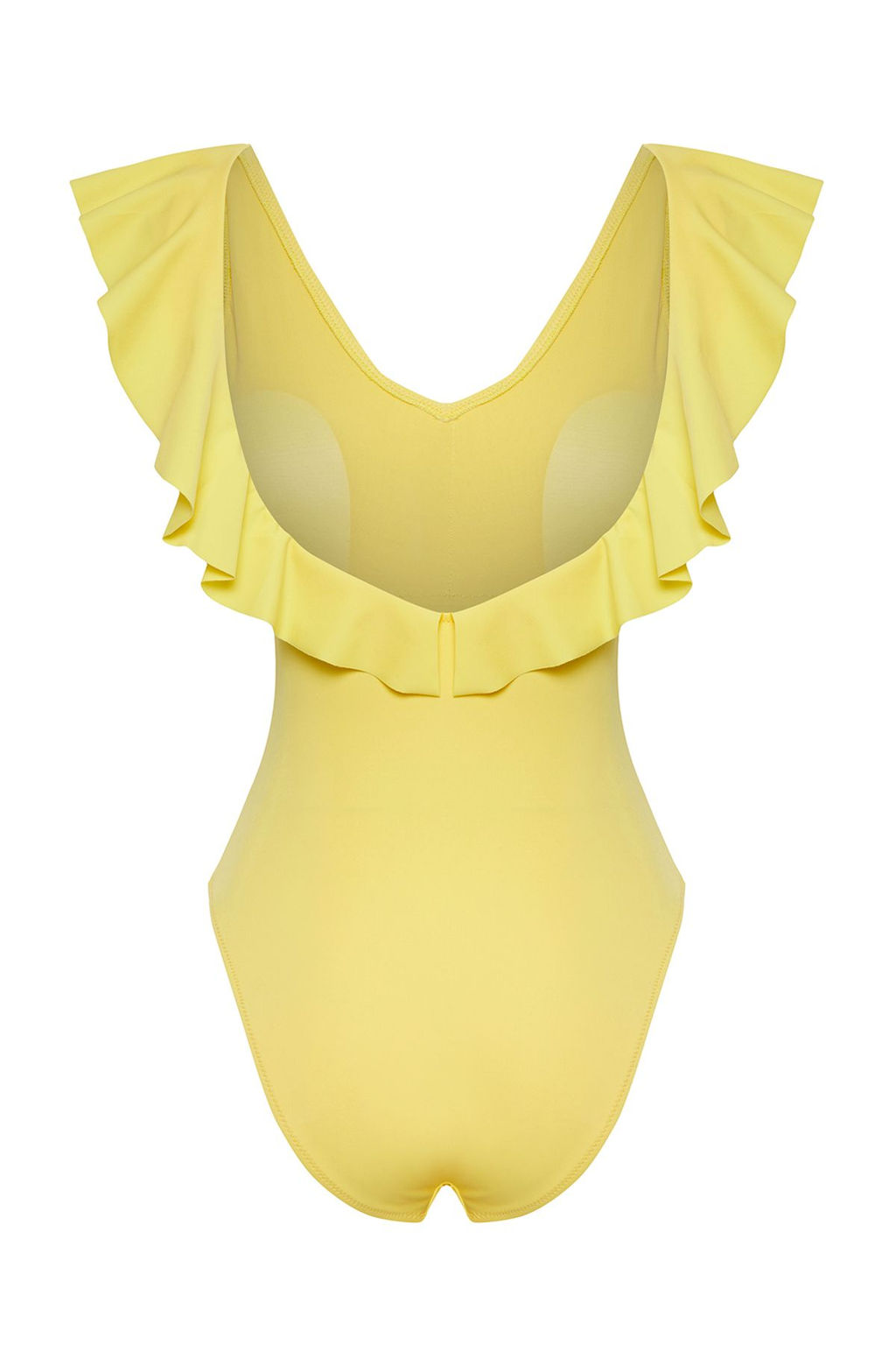 TRENDYOLMILLA Sar? V Yaka Volanl? Regular Mayo TBESS25MA00030  фото 6