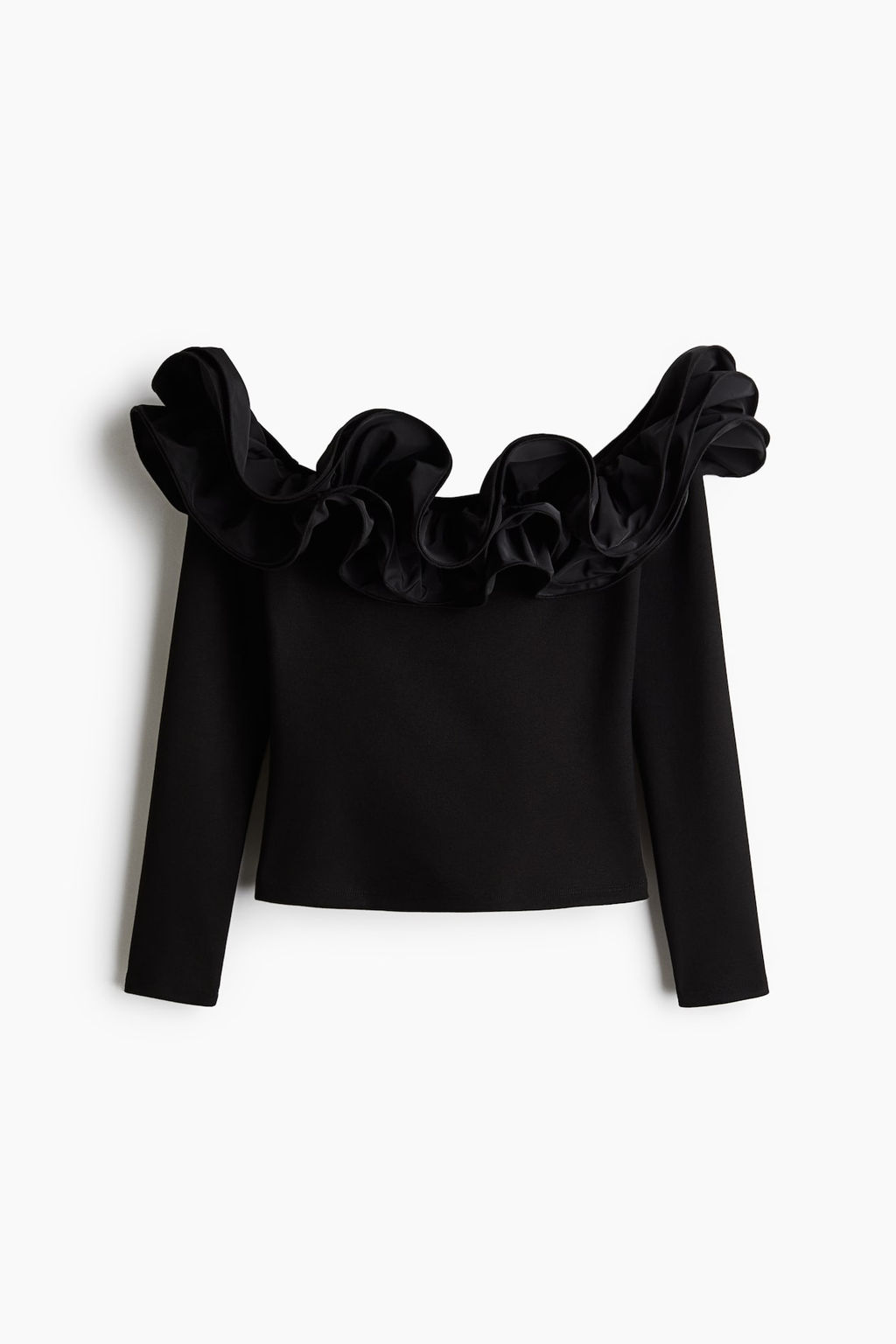 Top off-the-shoulder con volante - H&m фото 3