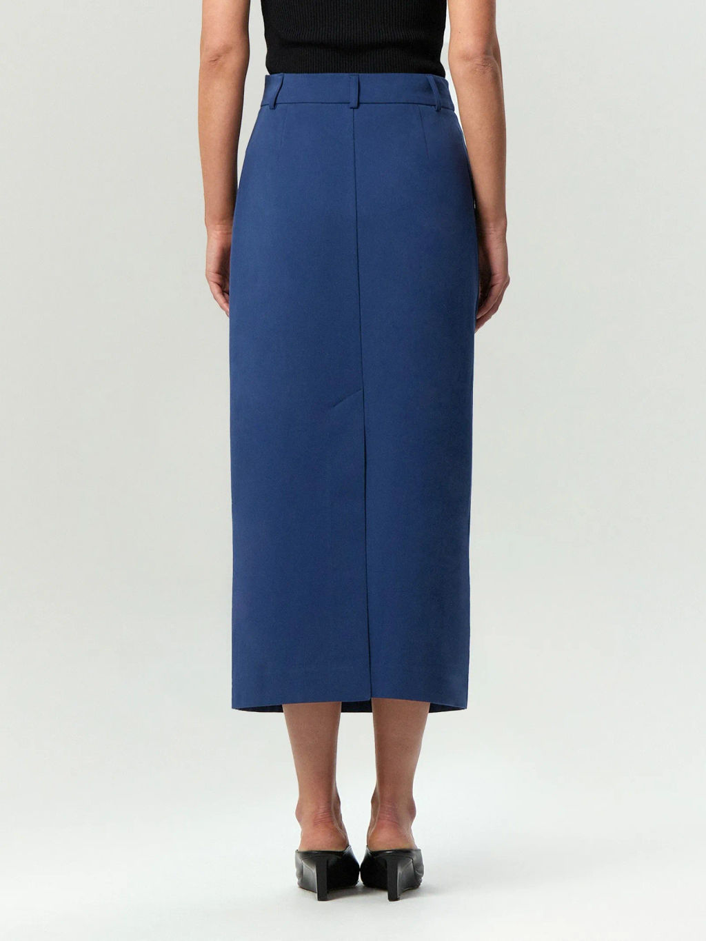 Emka / Юбка макси прямого кроя из хлопка фото 5