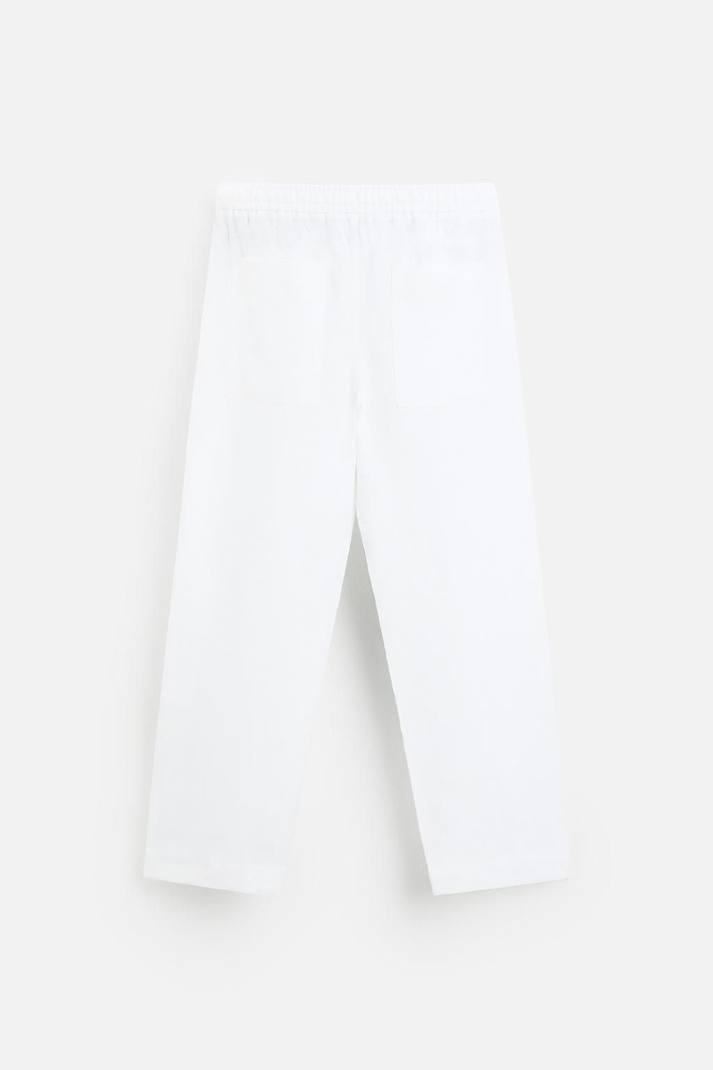 100% LINEN TROUSERS - Zara фото 18