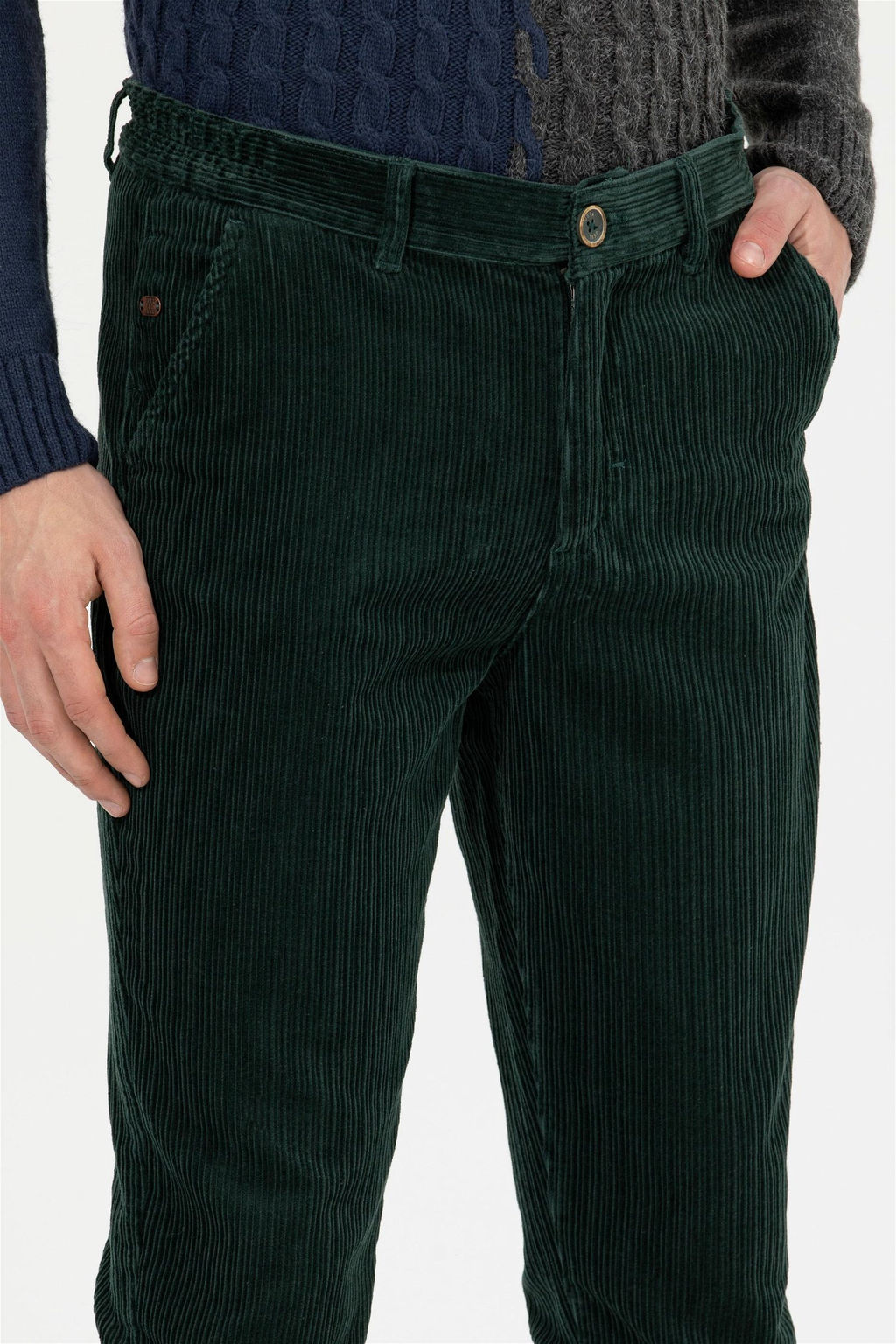 Мужские темно-зеленые брюки чинос - U.s. polo assn фото 13