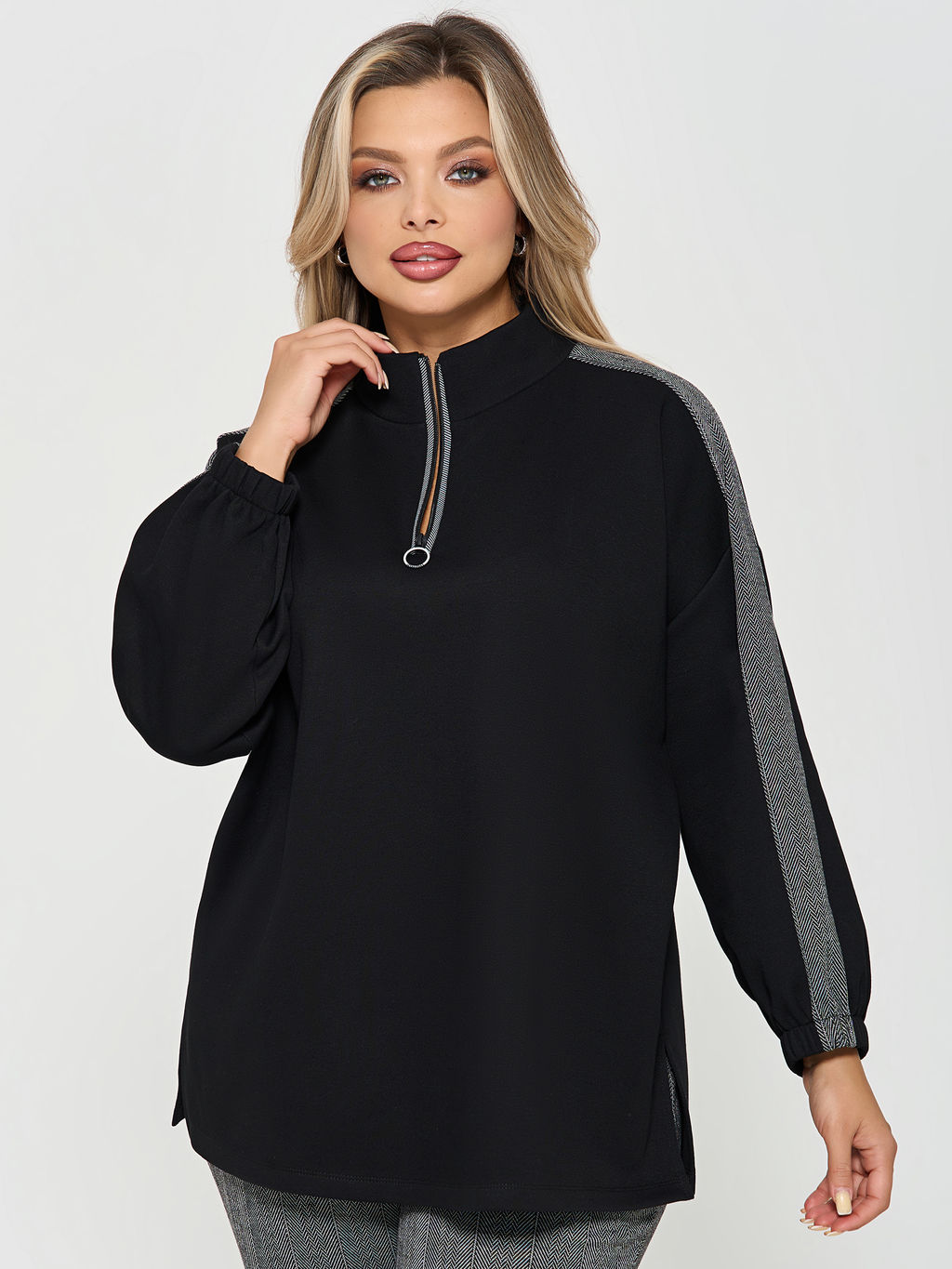 Джемпер 0431-1с черный