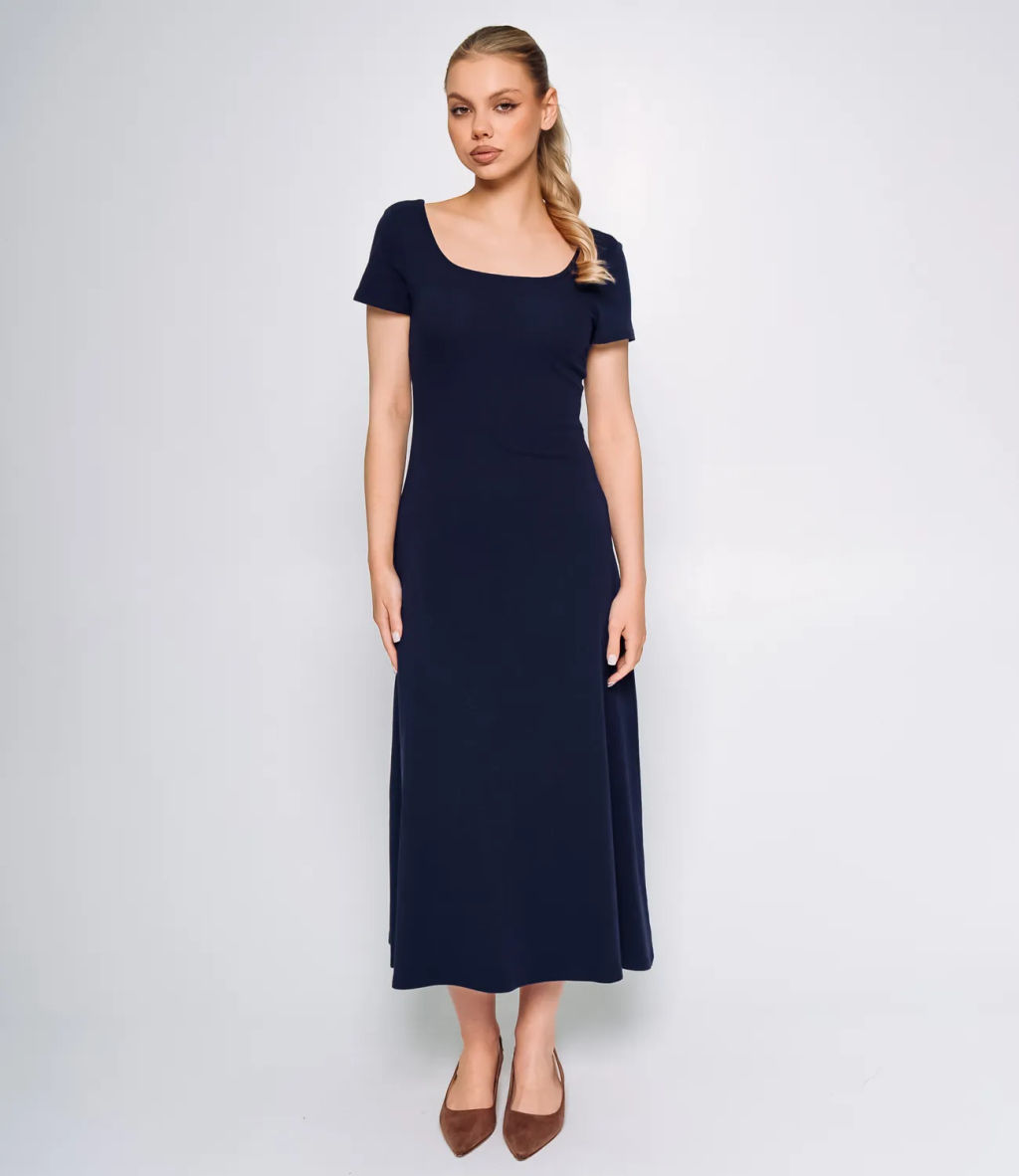 Платье #КТ68012, тёмно-синий