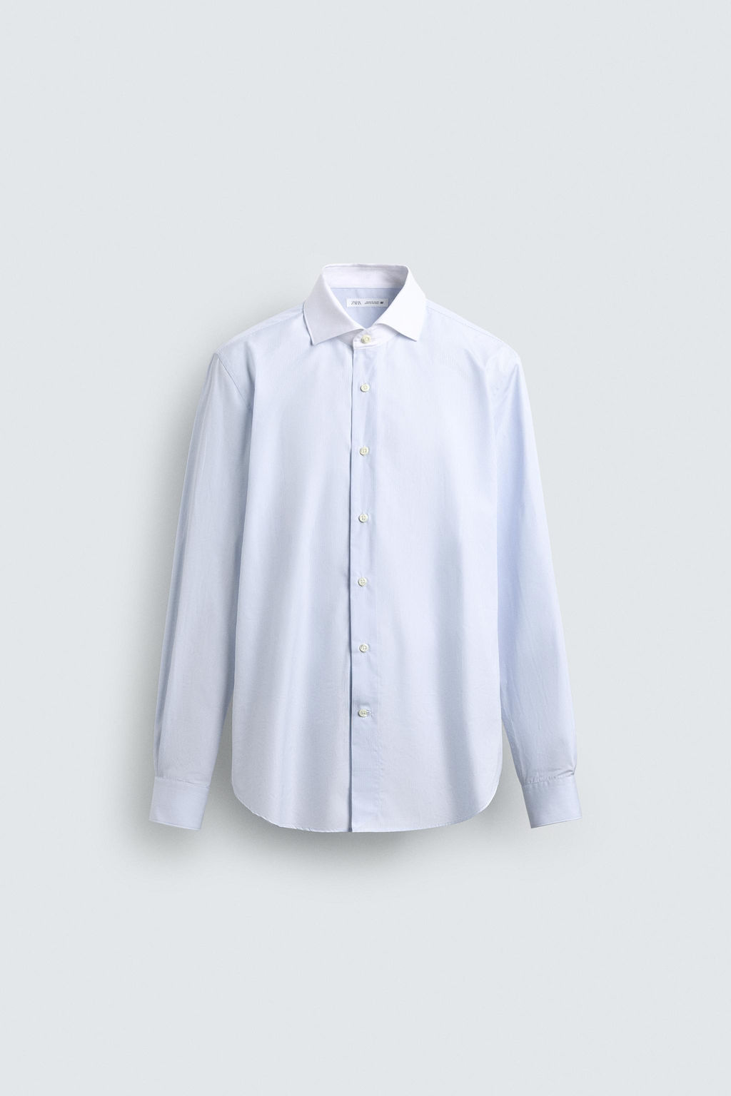 CAMISA SLIM FIT CUELLO CONTRASTE / rayas - Zara фото 6
