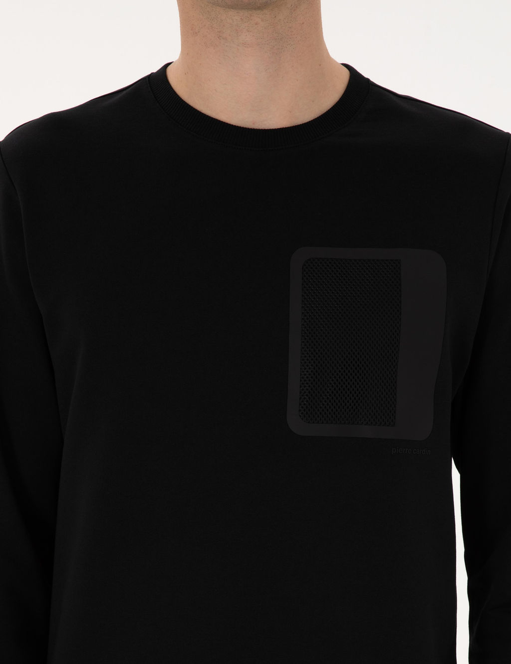 Siyah Regular Fit Sweatshirt - Pierre cardin фото 6