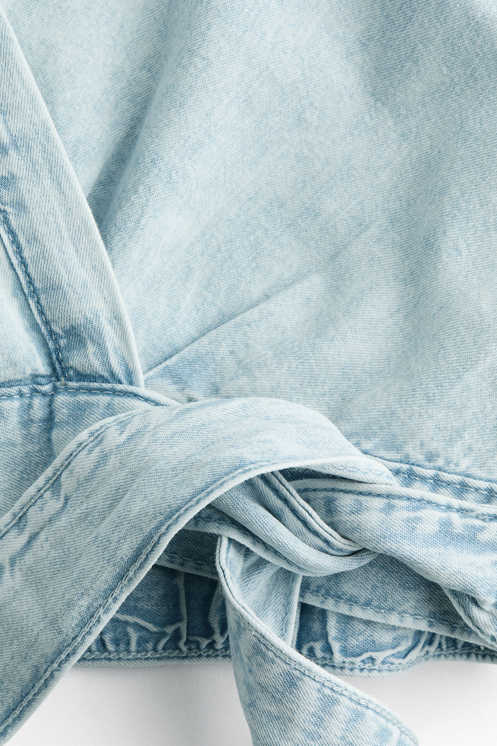 Blusa denim cruzada - H&m фото 3