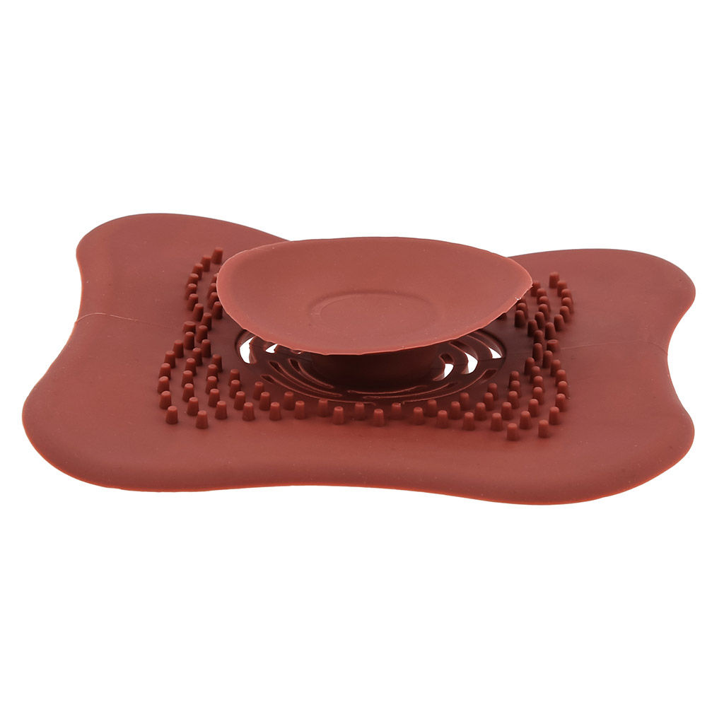 Пробка-сетка для раковины силиконовая 10,5х10,5см h1см, цвета в ассортименте: синий; терракотовый, в п/эт пакете (Китай) - Домашняя мода фото 6