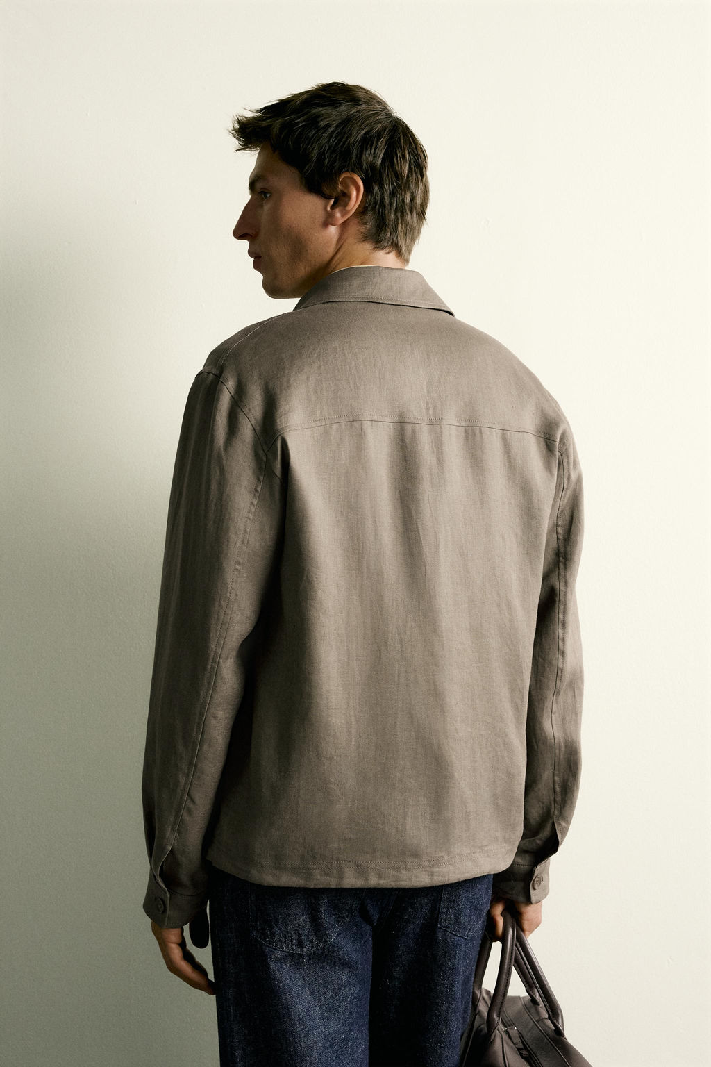 SOBRECAMISA 100% LINO CREMALLERA / Vis?n - Zara фото 3