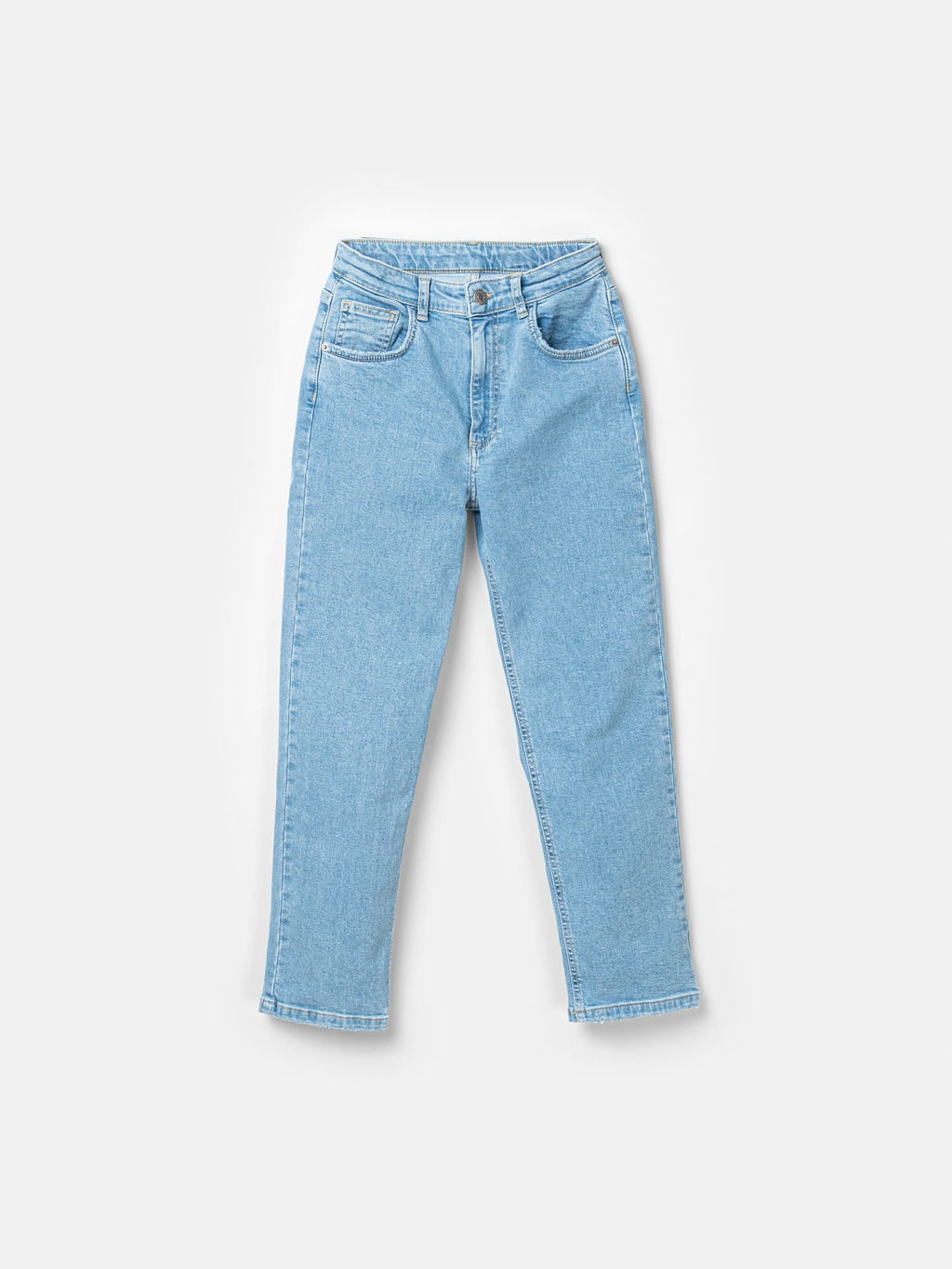 Джинсы прямые Голубые 7+