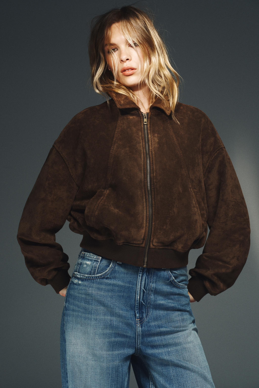 FAUX SUEDE JACKET - Zara фото 2