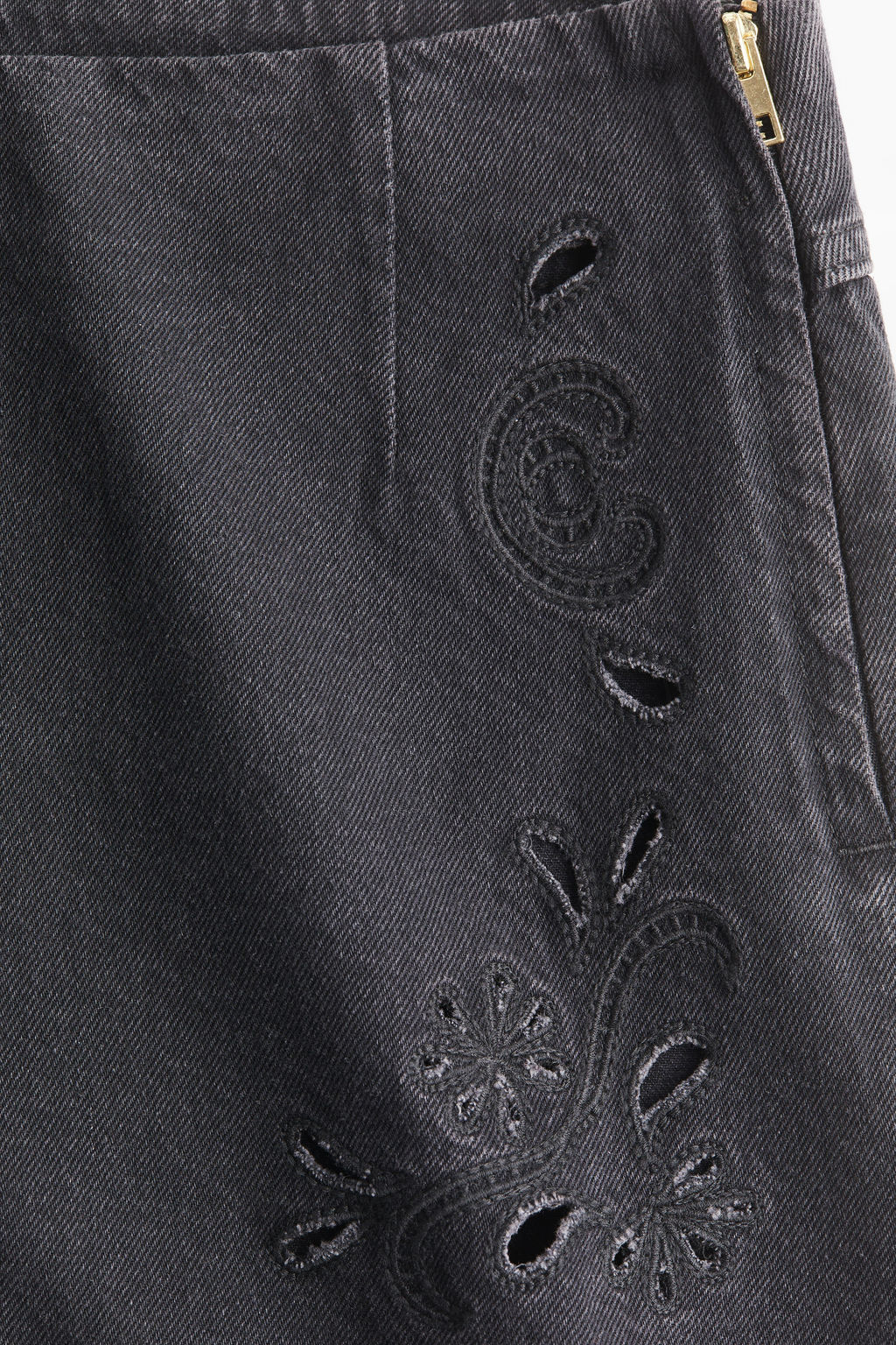 Vaquero corto con bordado ingl?s - H&m фото 5