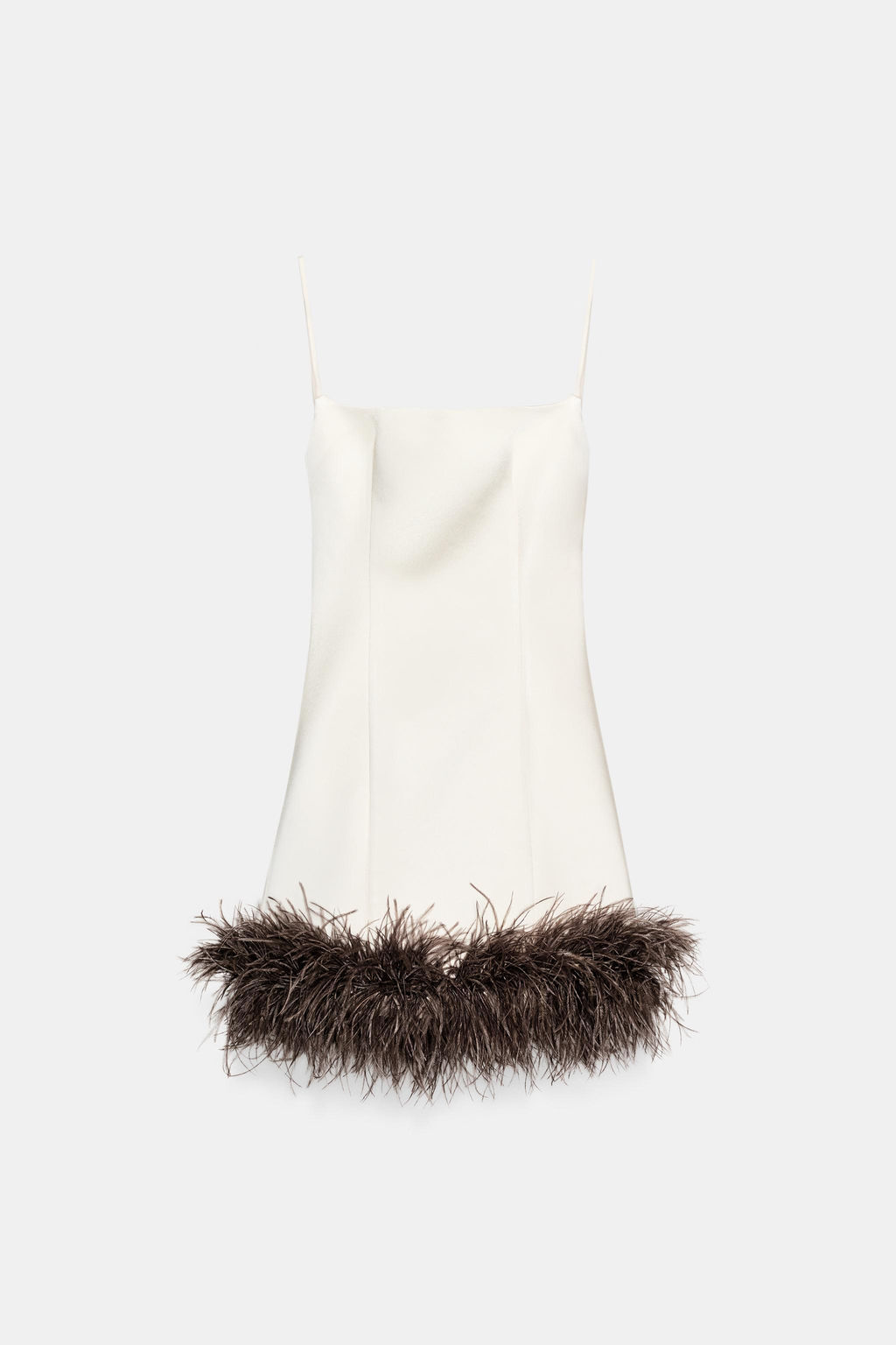 SATIN FEATHER DRESS - Zara фото 6