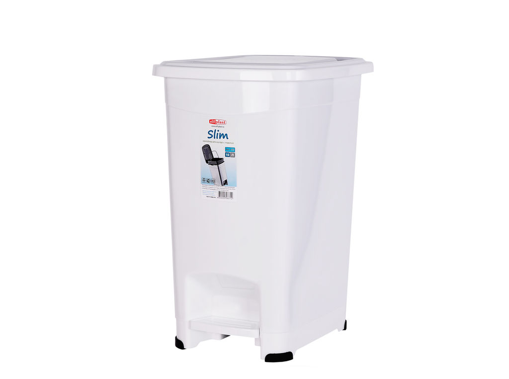Контейнер для мусора Slim 10 л с педалью арт. 557 ЭЛЬФ